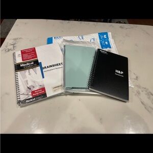 Nursing RN CNA Medical Bundle Clipboard, notebook, brainsheet